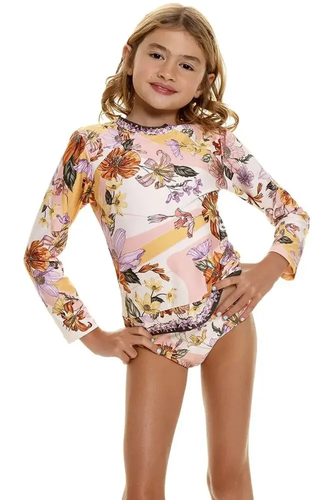 Agua Bendita Lackie Vitreo Kids Rashguard Set NWT SIZE 2 6